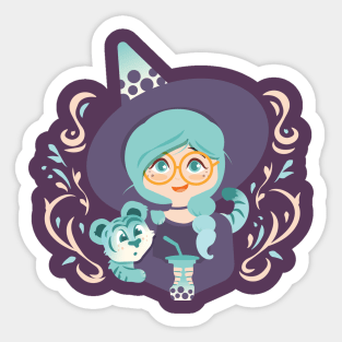 Boba Witch Sticker